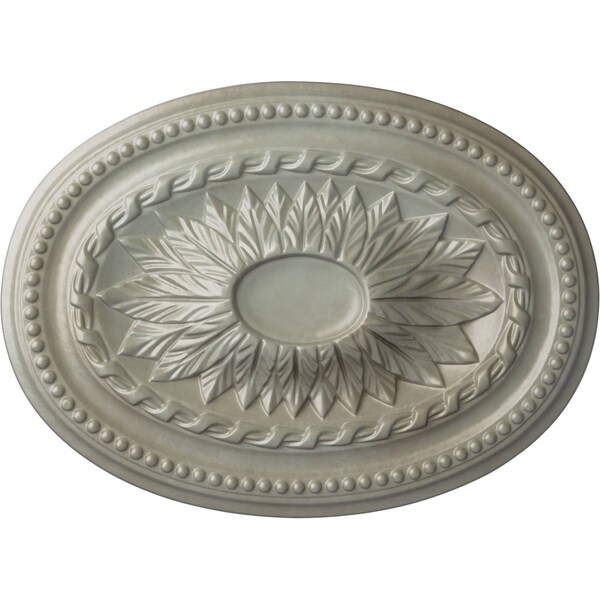 Ekena Millwork Saverne Ceiling Medallion, Hand-Painted Flash Gold, 18 1/2"W x 13 1/2"H x 1 7/8"P CM18SAFLS - main